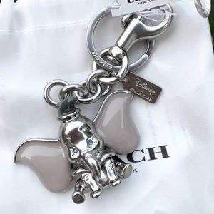 NWT!COACH DISNEY X COACH JEWELED DUMBO BAG CHARM
